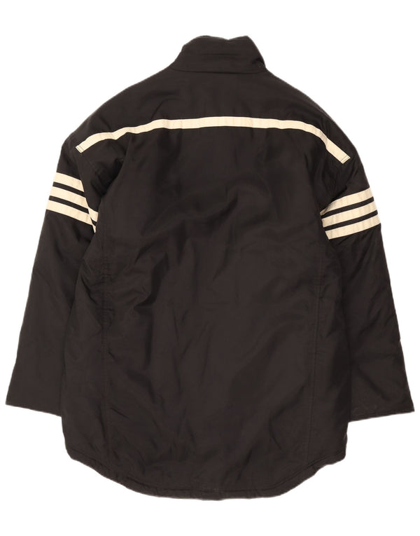 Adidas Manteau coupe-vent pour homme UK 40/42 Medium Noir Colourblock Sports
