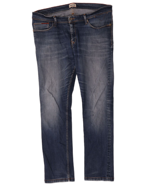 Tommy Hilfiger Mens Slim Jeans W38 L30 Blue Cotton