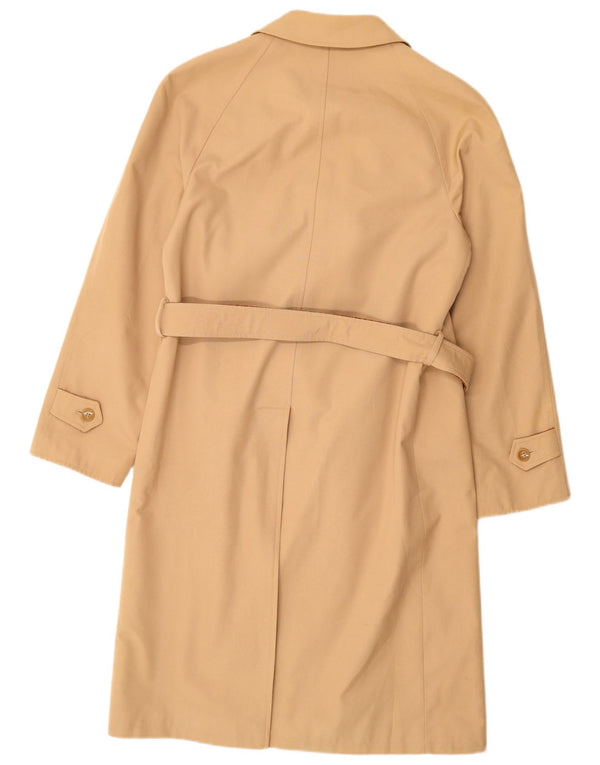 vintage Femme Pardessus UK 12 Beige Moyen