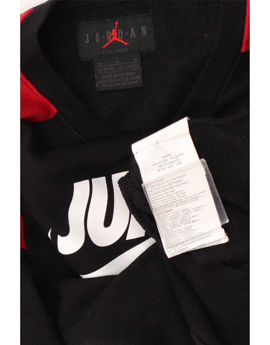 Jordan Sweat-shirt graphique pour garçon 10-11 ans Noir moyen colour block