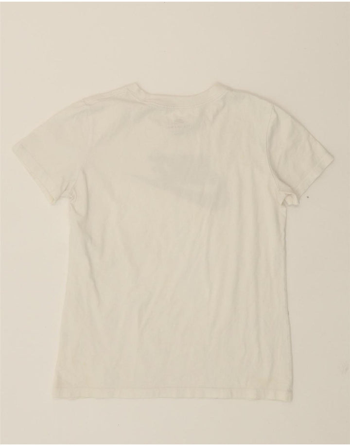 NIKE Womens Graphic T-Shirt Top UK 10 Small White Vintage Nike and Second-Hand Nike from Messina Hembry 