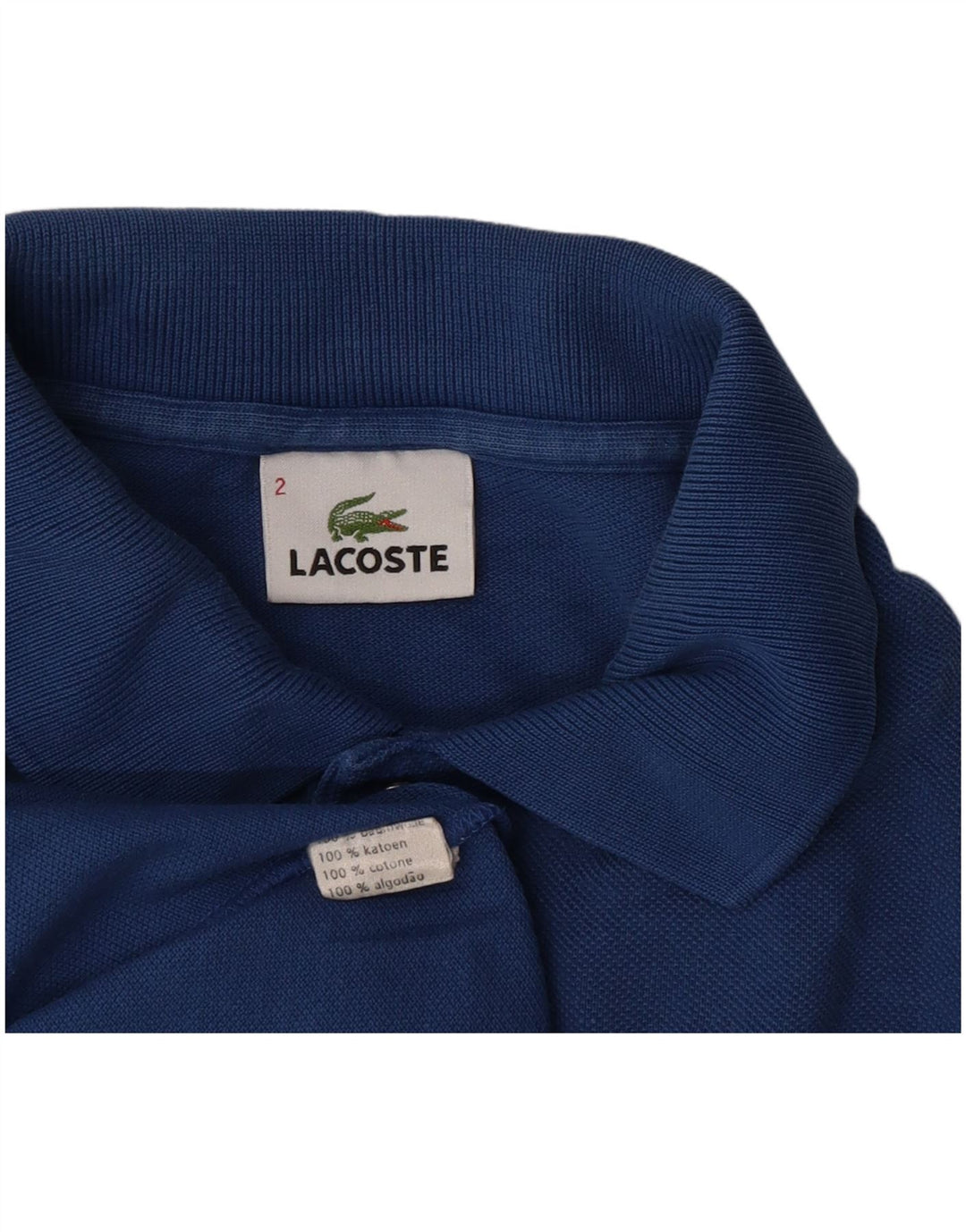 Lacoste Polo Homme Taille 2 XS Bleu Coton