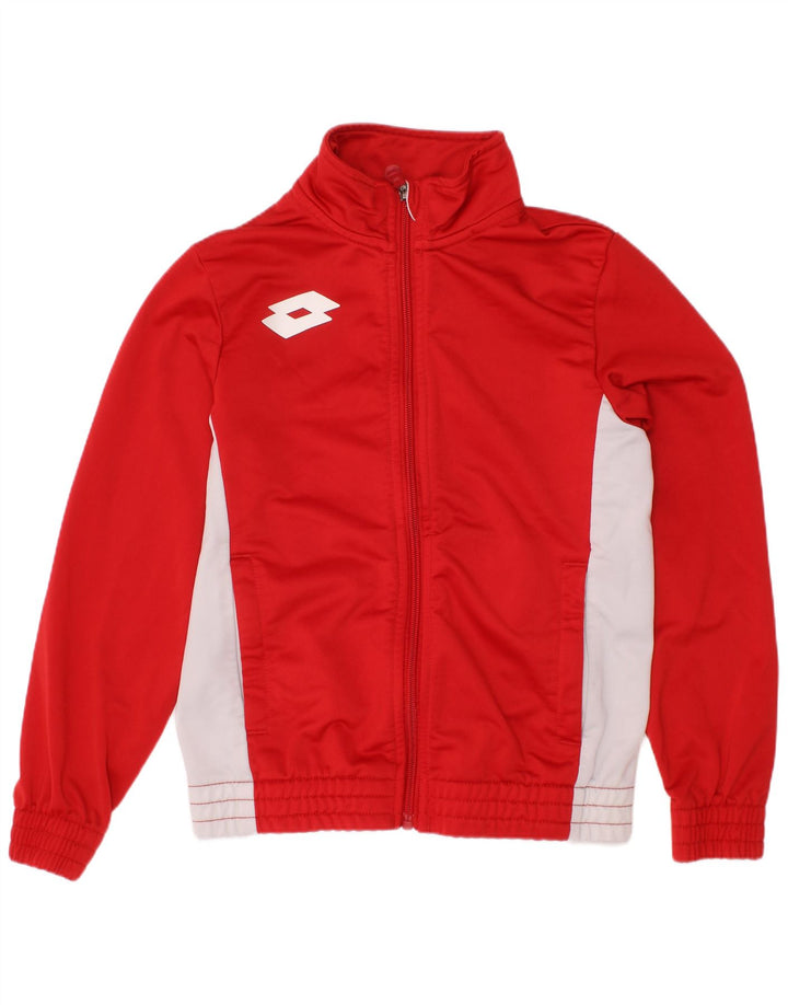 LOTTO Veste de survêtement pour garçon 7-8 ans XS Rouge Colourblock