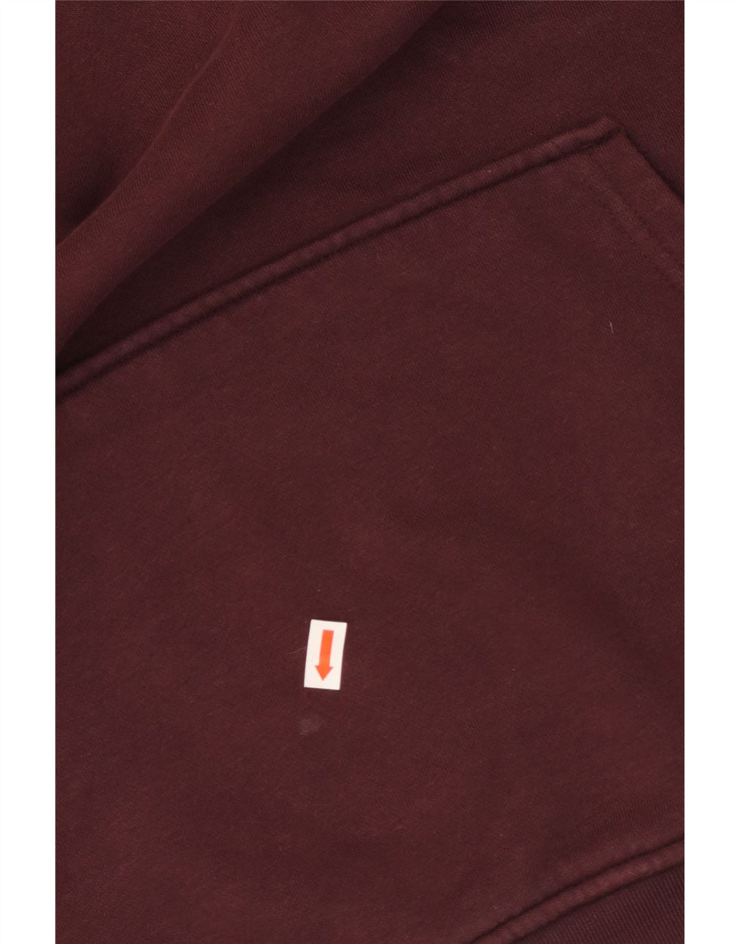 ADIDAS Pull à capuche surdimensionné pour femme UK 10 Petit coton bordeaux