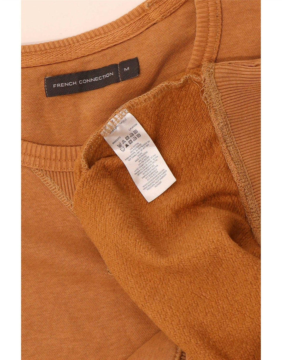 French Connection Sweat-Shirt Homme Marron Moyen Coton