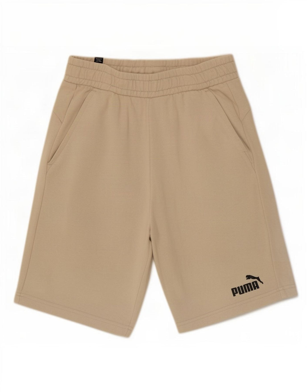 Puma Short de Sport Homme Beige Moyen Coton