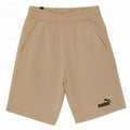 Puma Short de Sport Homme Beige Moyen Coton