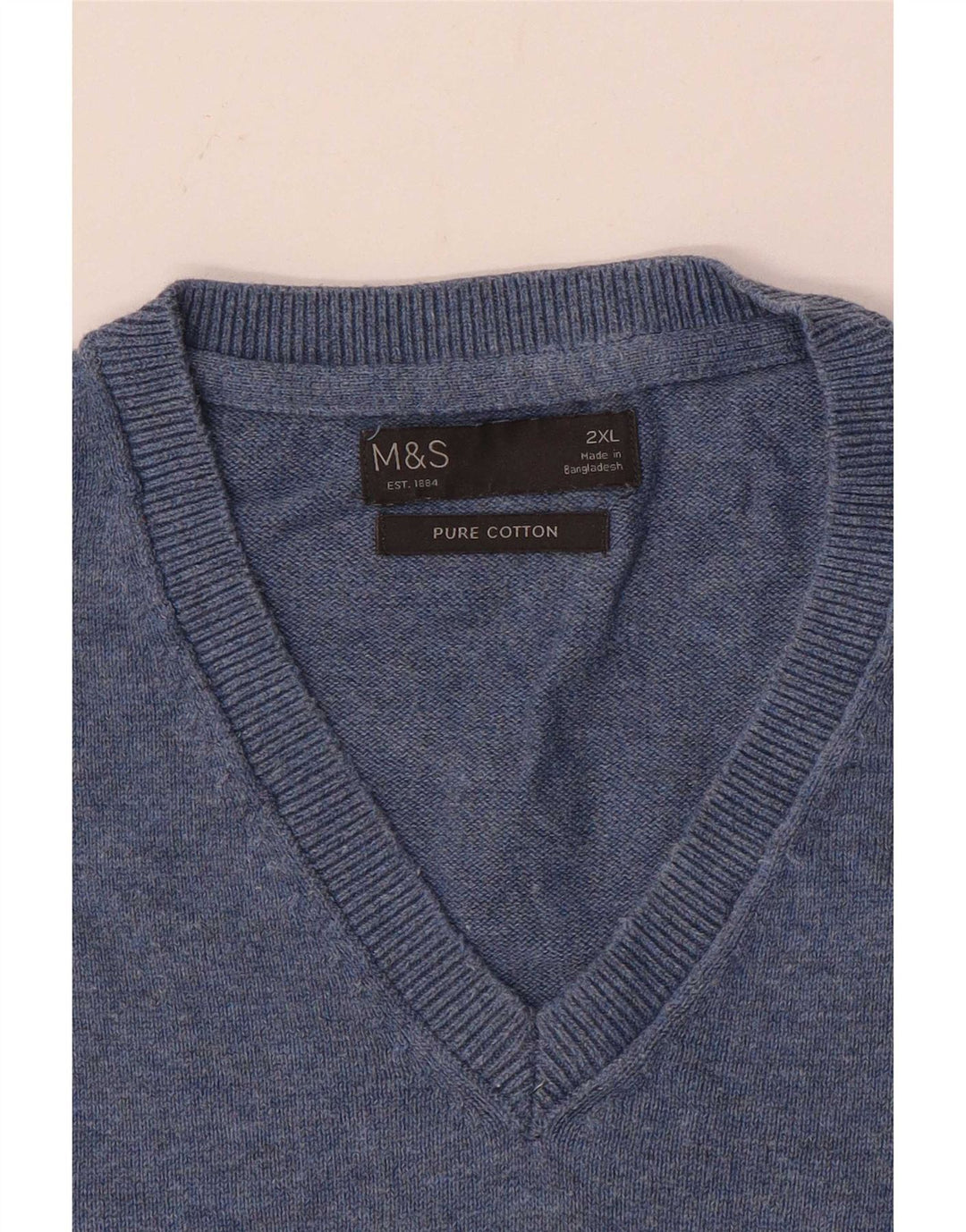 Marks & Spencer Débardeur pour homme en coton bleu 2XL