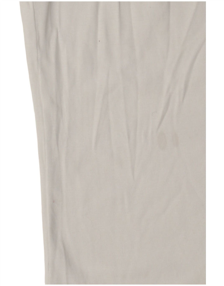 Benetton Débardeur Graphique Femme UK 6 XS Blanc