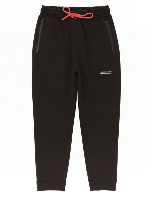Zara Pantalon De Survêtement Homme Joggers Large Noir Coton