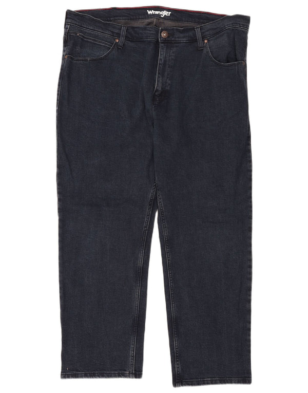 WRANGLER Jean droit homme W42 L30 bleu marine coton