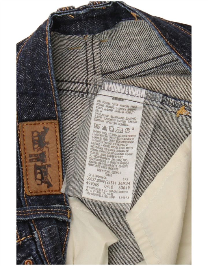 Levi's Jean Crop Straight Femme W34 L26 Bleu Marine Coton