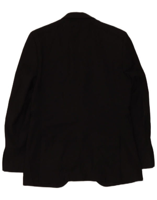 Marks & Spencer Veste blazer à 2 boutons pour homme UK 38 laine noire moyenne