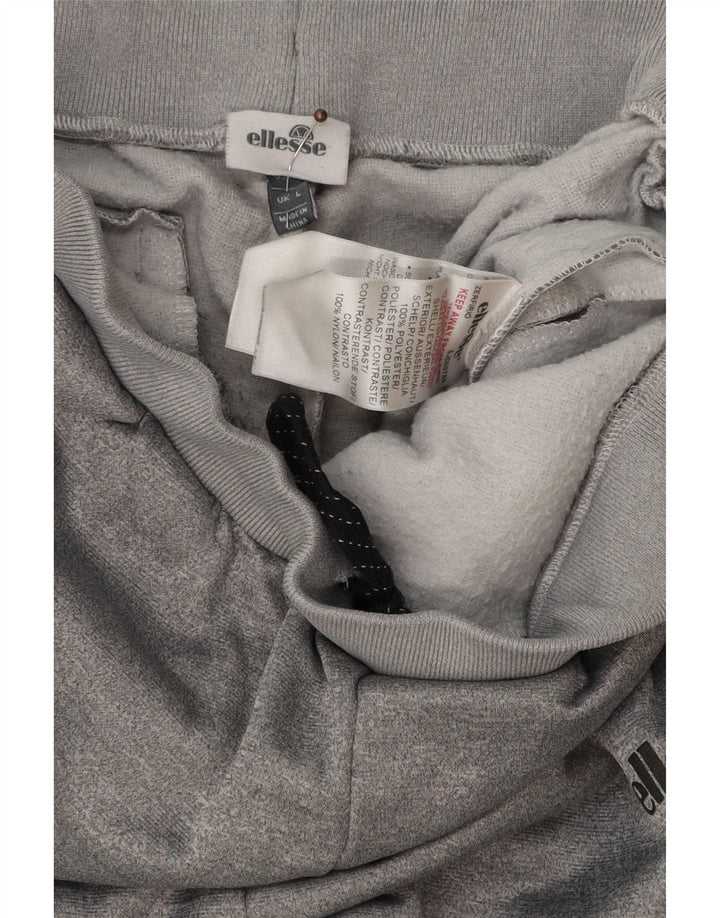 Ellesse Pantalon De Survêtement Homme Pantalon De Jogging Large Gris Moucheté Polyester
