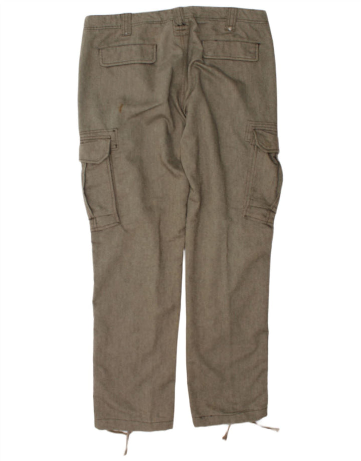 Calvin Klein Pantalon cargo droit pour homme W36 L34 Gris chevrons