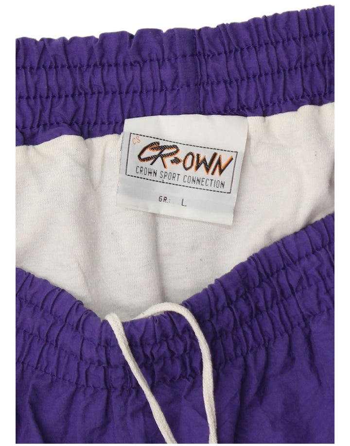 Crown Short de bain homme grand violet polyamide