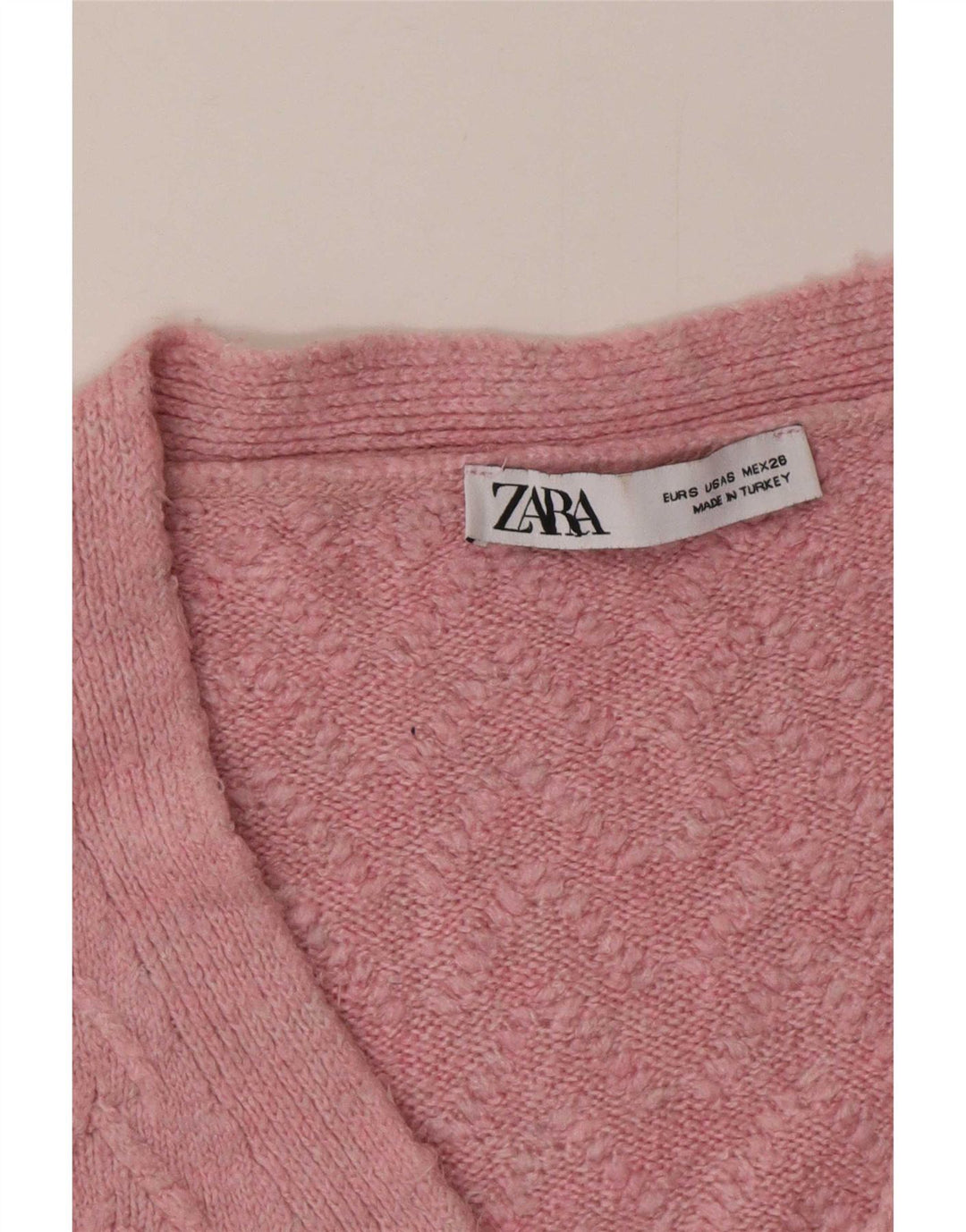Zara Cardigan surdimensionné pour femme UK 10 Petit Rose