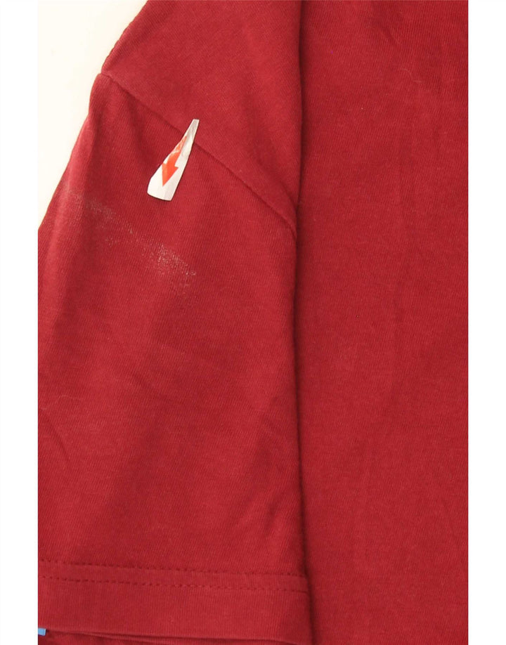 Adidas T-Shirt Graphique Homme Bordeaux Moyen