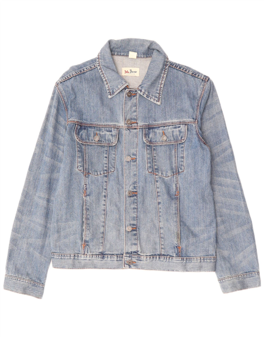 JOHN BANER Veste en jean pour homme UK 44 2XL Bleu Coton