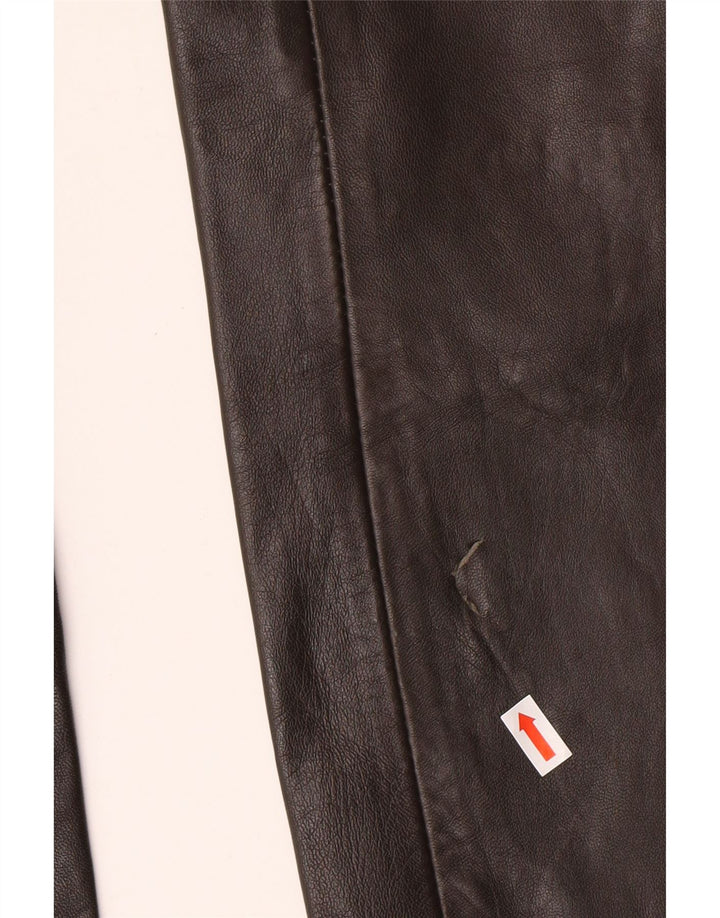 MADDOX Pantalon en cuir pour femme EU 36 Small W26 L32 Cuir marron