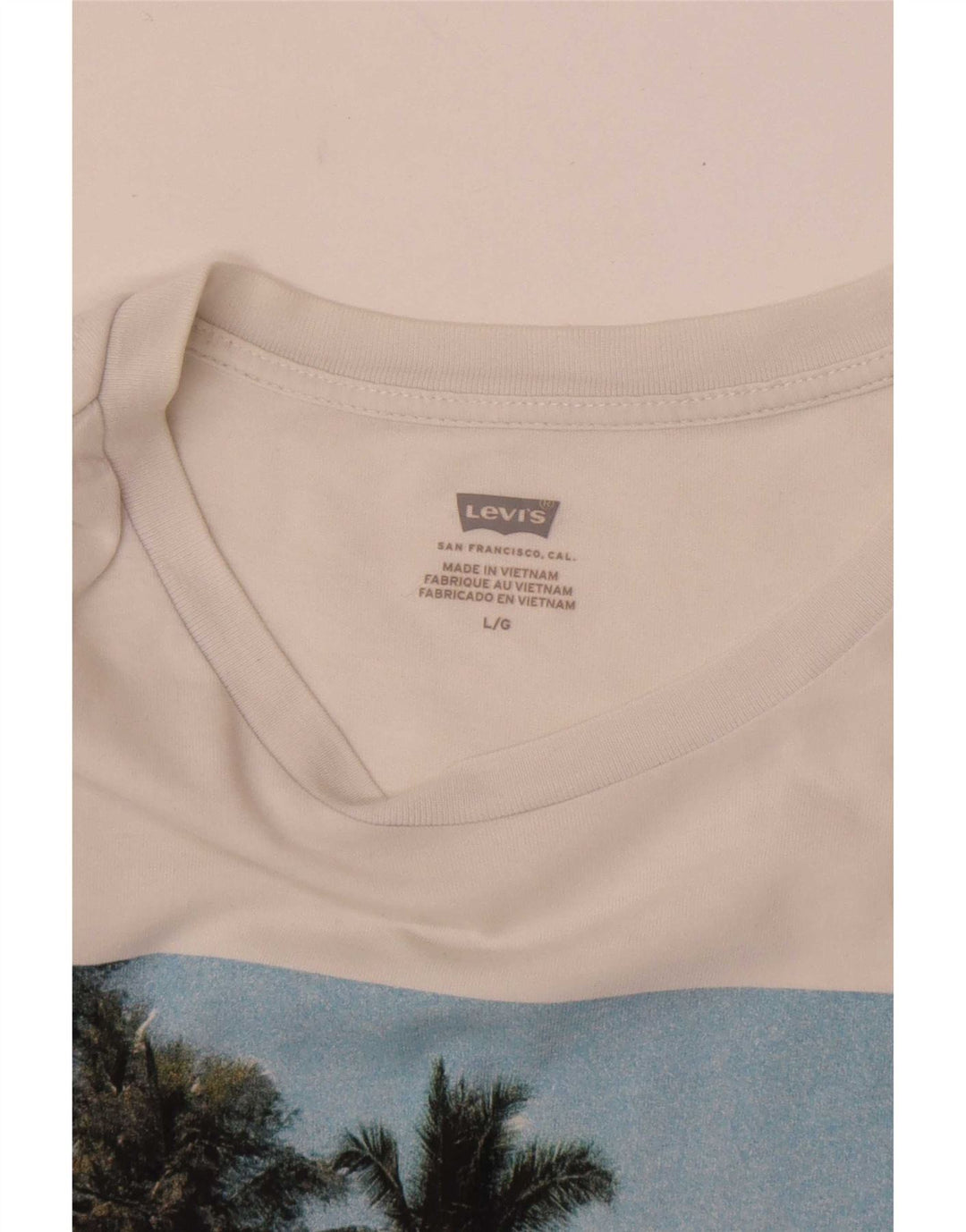 Levi's Tee-Shirt Graphique Homme Blanc Large