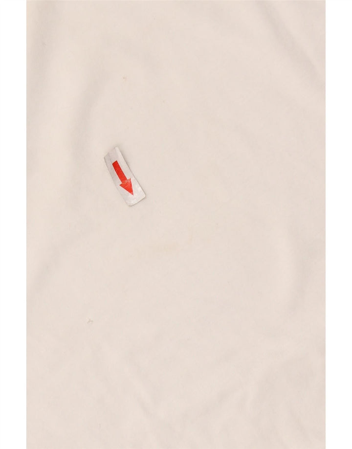 LEVI'S T-shirt graphique pour femme UK 10 Small Blanc