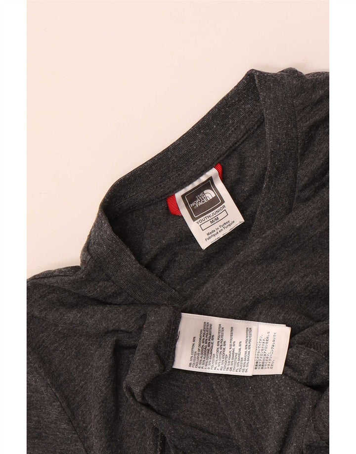 The North Face T-Shirt Top Garçon 9-10 ans Gris Moyen Coton