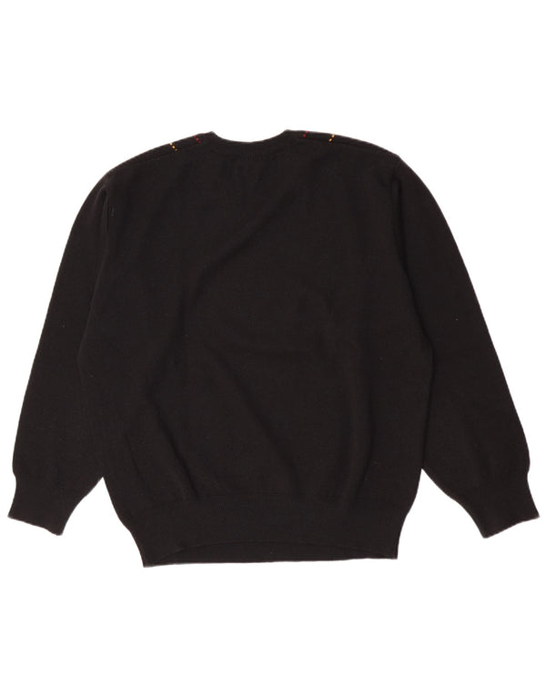 Gabicci Pull Col V Homme XL Laine Rayée Noir