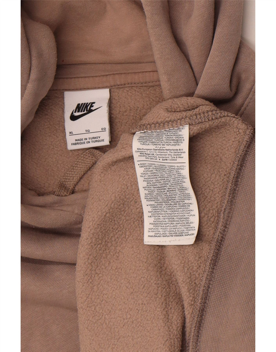 Nike Pull à capuche pour homme XL Gris Coton