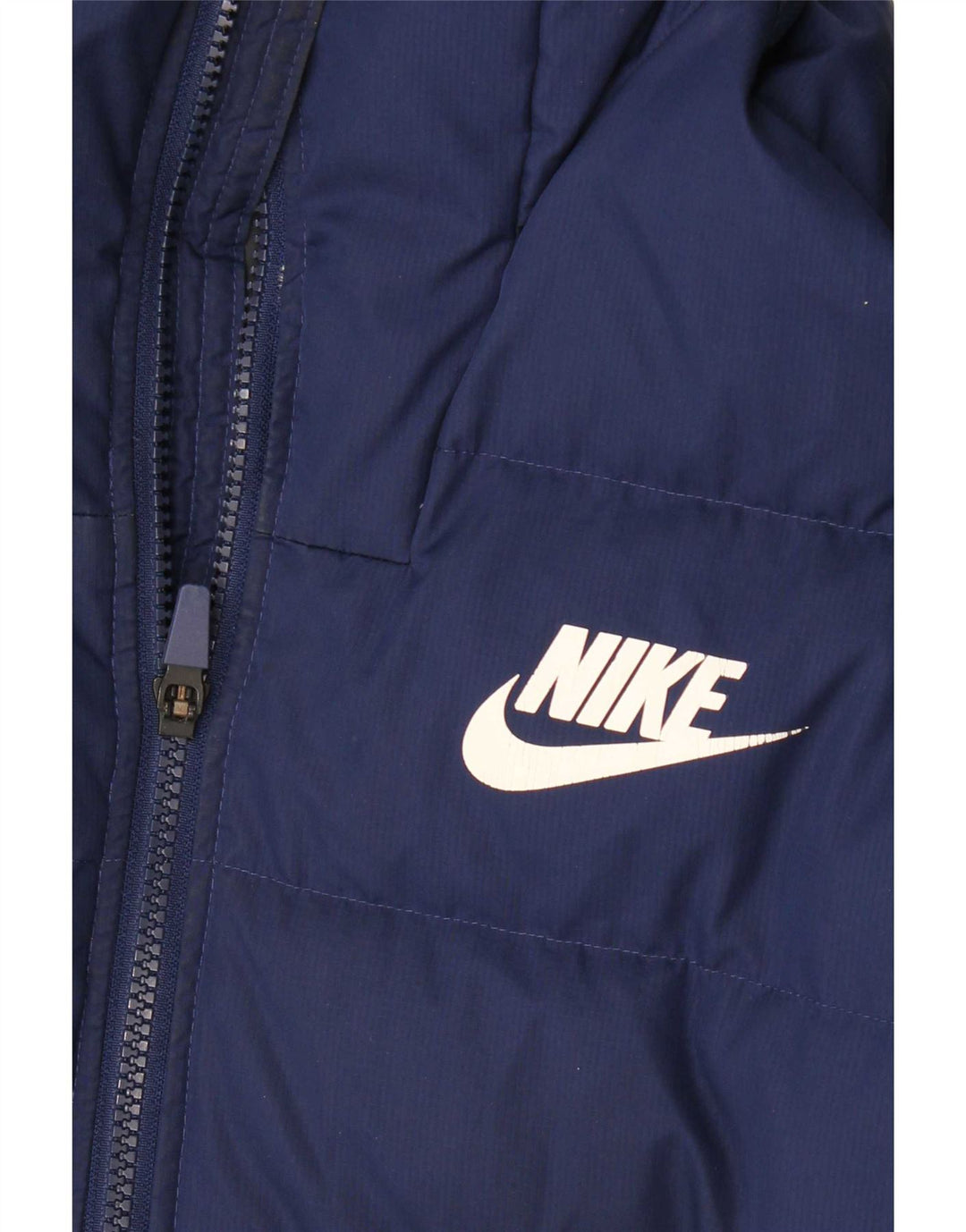 Nike Veste matelassée à capuche pour homme UK 36 Small Bleu marine Polyester