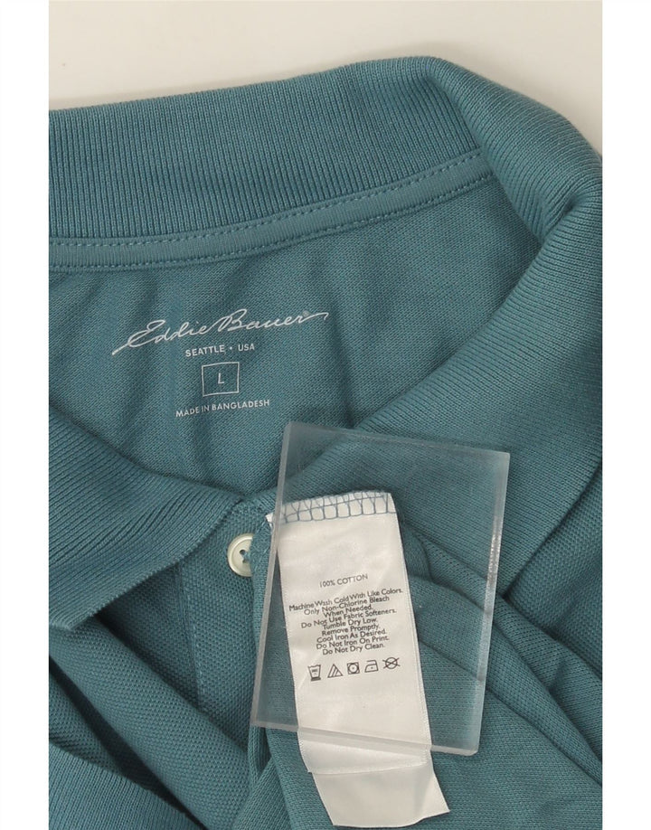 Eddie Bauer Polo Homme Grand Bleu Coton