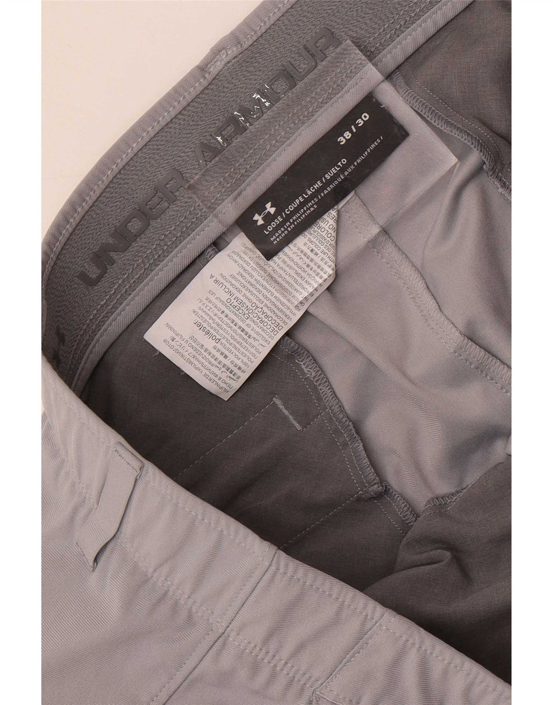 Under Armour Pantalon Chino Droit W38 L30 Homme Gris Polyester