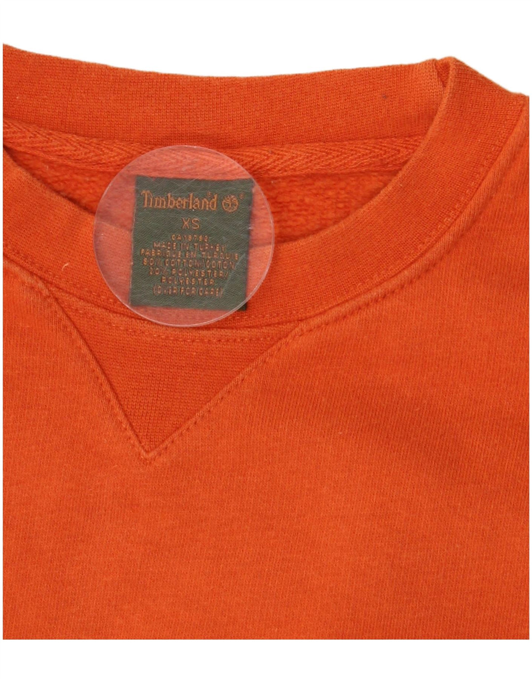 Timberland Sweatshirt Jumper XS Orange Coton Homme