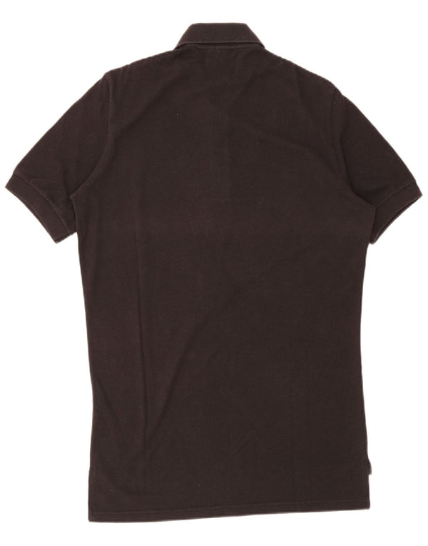 Adidas Polo Homme UK 42 Large Marron Coton