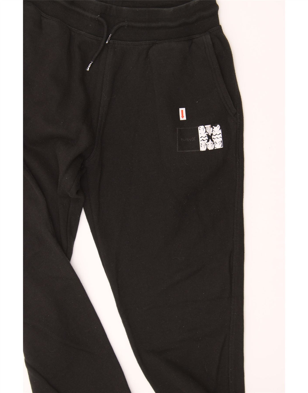 HURLEY Mens Tracksuit Trousers Joggers Small  Black Cotton Vintage Hurley and Second-Hand Hurley from Messina Hembry 