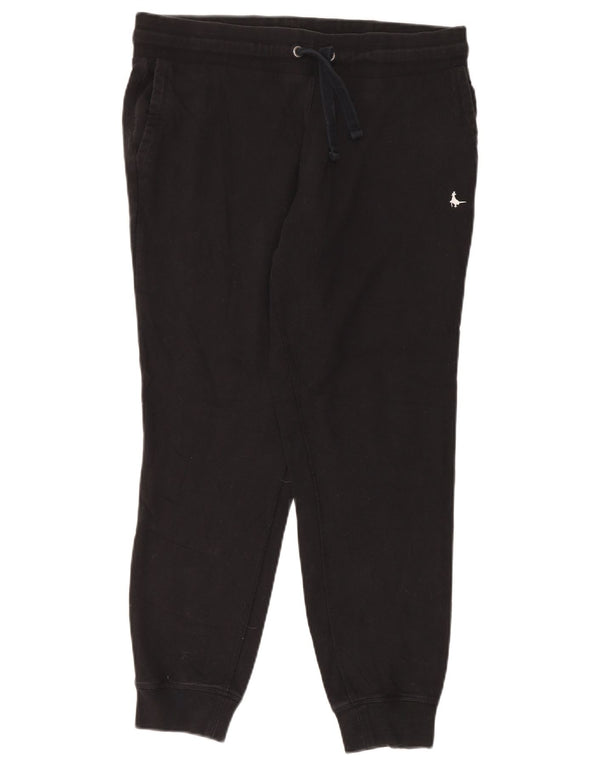Jack Wills Pantalon de survêtement pour femme Joggers UK 16 Large Noir Coton