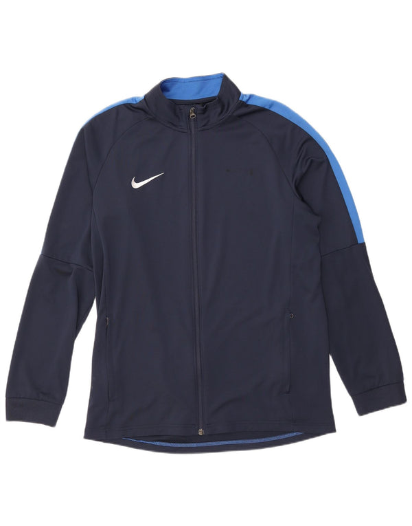 Nike Veste de survêtement Dri Fit pour homme Taille L Bleu marine Colorblock