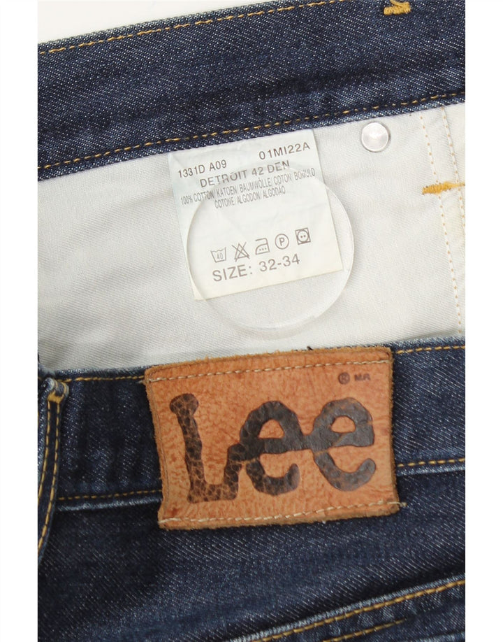 LEE Short en Jean Detroit Homme W32 Bleu Moyen Coton