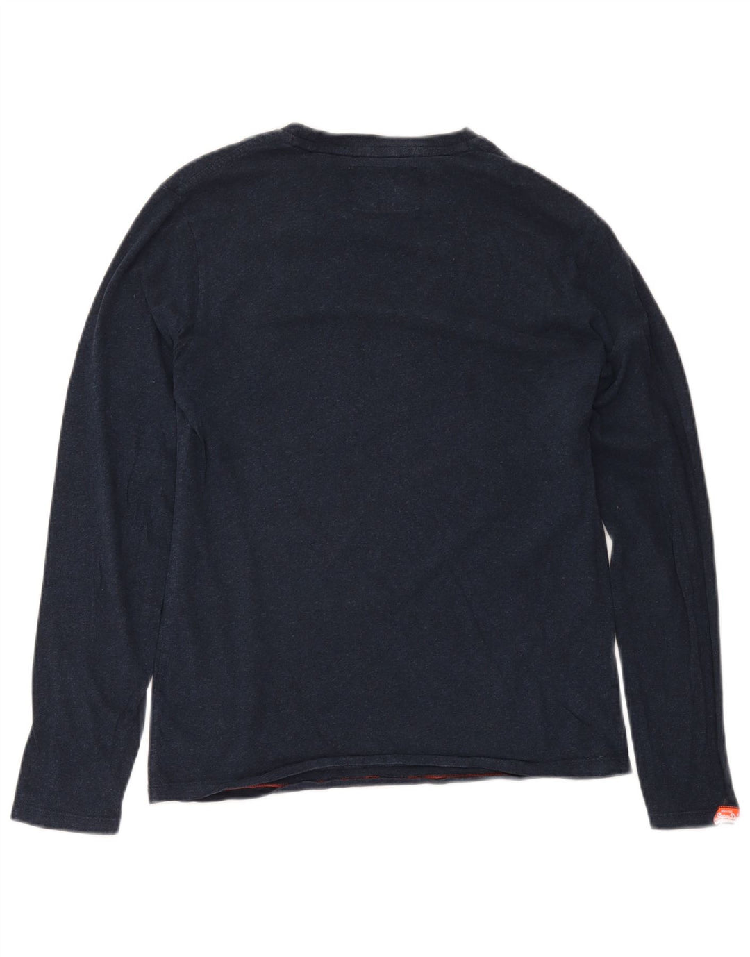 Superdry Haut à manches longues pour homme en coton bleu marine Small