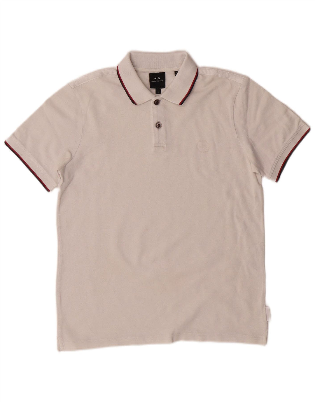 Armani Exchange Polo Homme Petit Blanc Coton