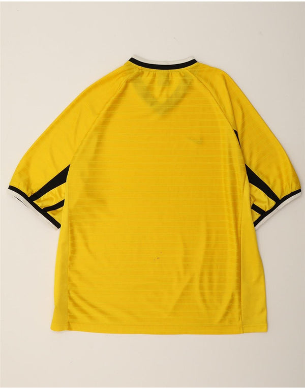 Nike T-Shirt Homme UK 47/48 2XL Jaune Colorblock Polyester