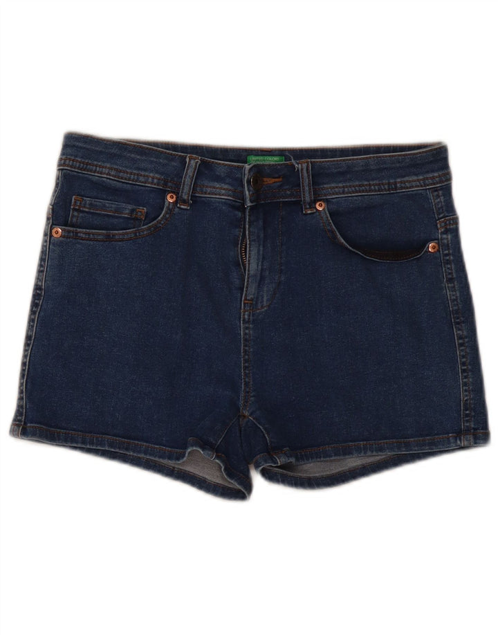 BENETTON Short en Jean W30 Bleu Moyen Femme