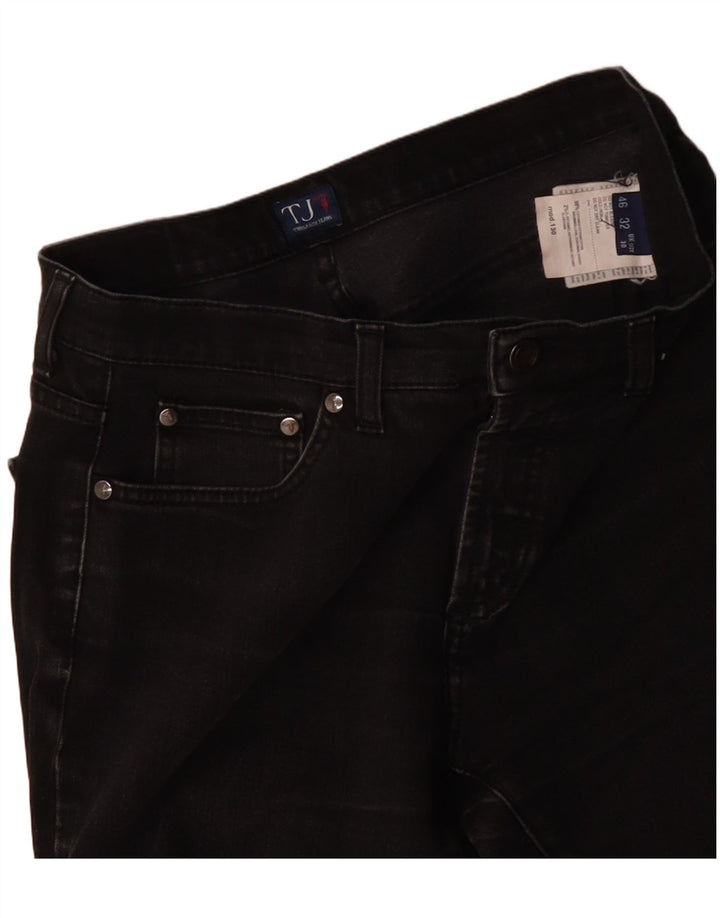 TRUSSARDI Jean Droit W30 L27 Femme Noir Coton