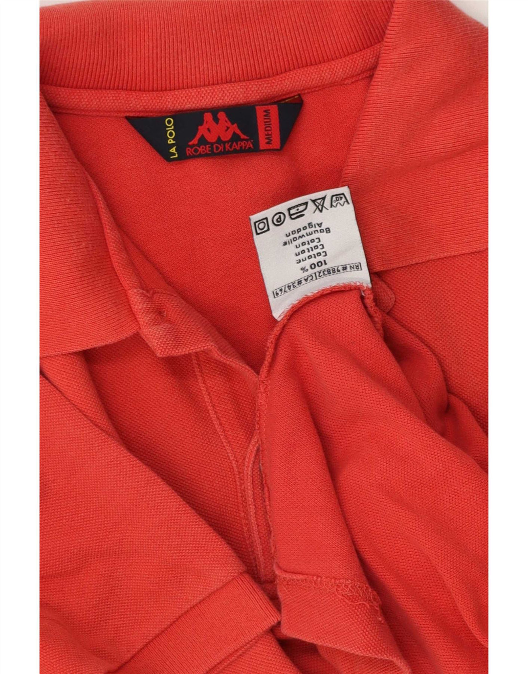 Kappa Polo Homme Rouge Moyen Coton
