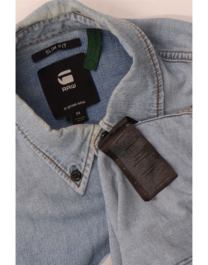G-Star Chemise en Jean Slim Fit Homme Bleu Moyen Coton