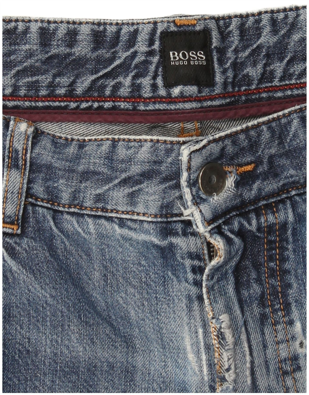 Hugo Boss Jean droit W36 L31 pour homme Bleu