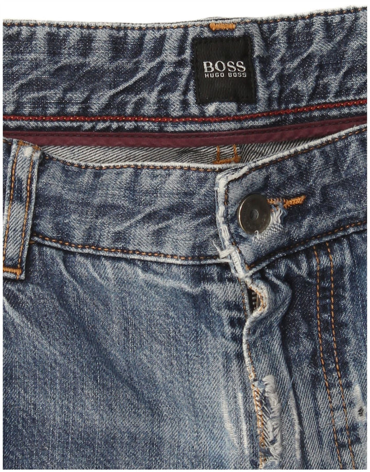Hugo Boss Jean droit W36 L31 pour homme Bleu