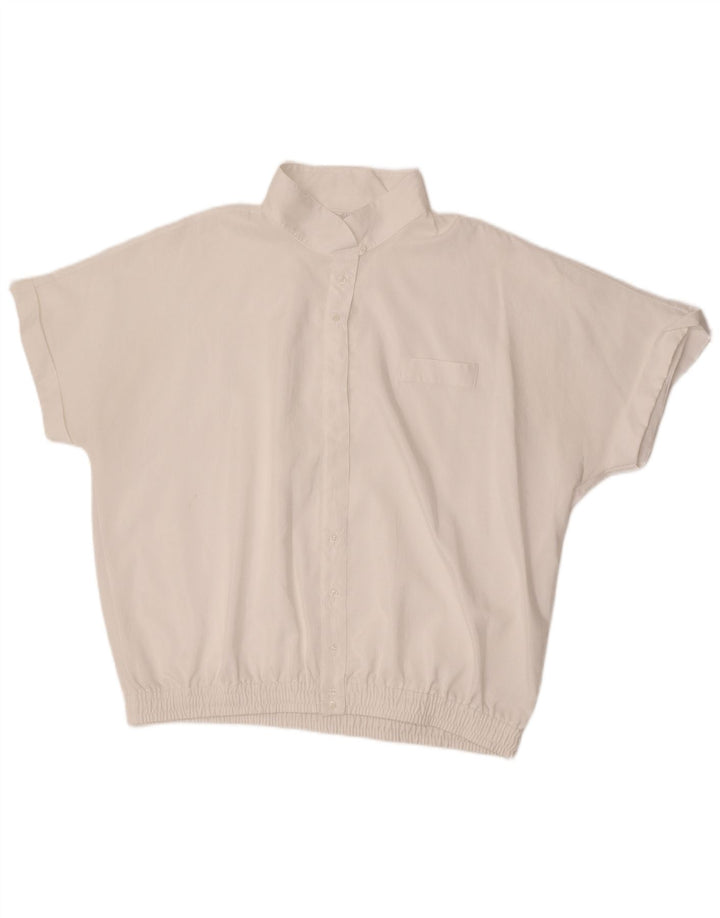 Lady Joy Chemisier surdimensionné à manches courtes pour femme EU 44 XL Blanc