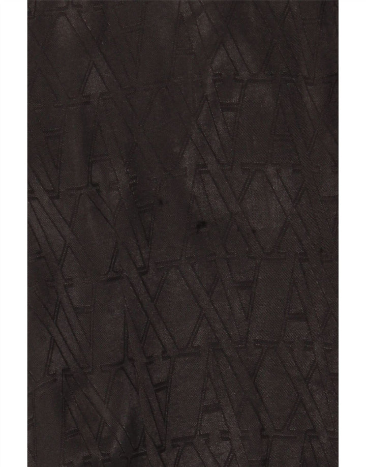 ARMANI EXCHANGE Robe trapèze graphique sans manches pour femme US 6 Noir moyen