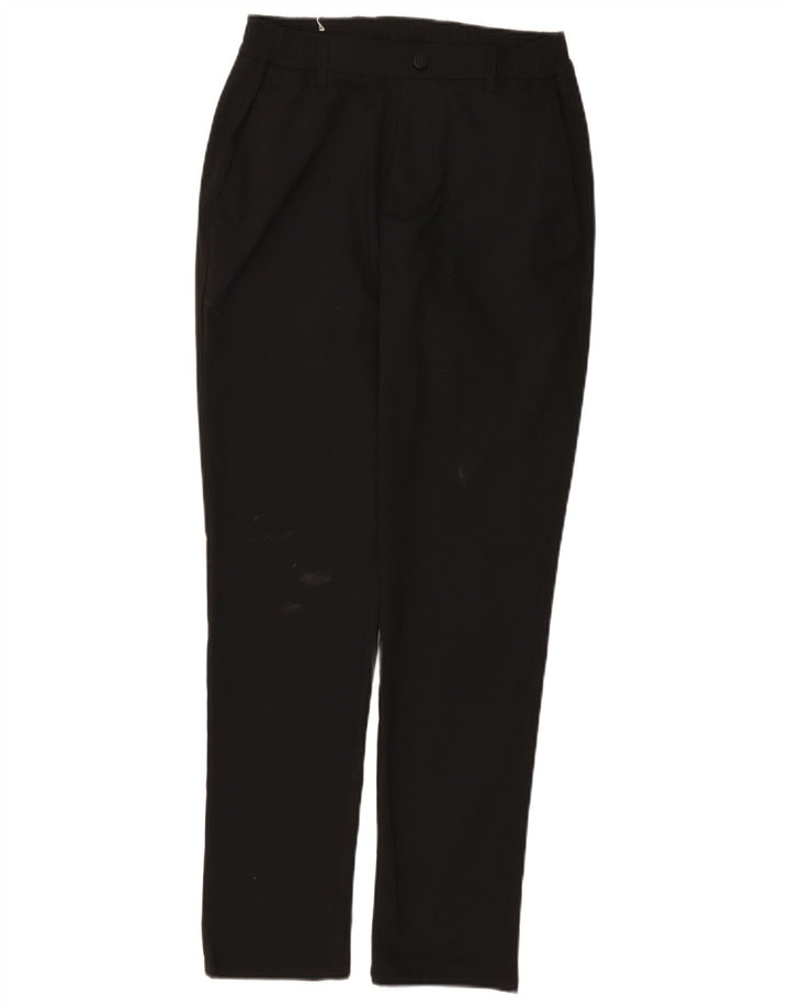 Zara Pantalon Chino Slim Homme Petit W30 L29 Noir Polyester
